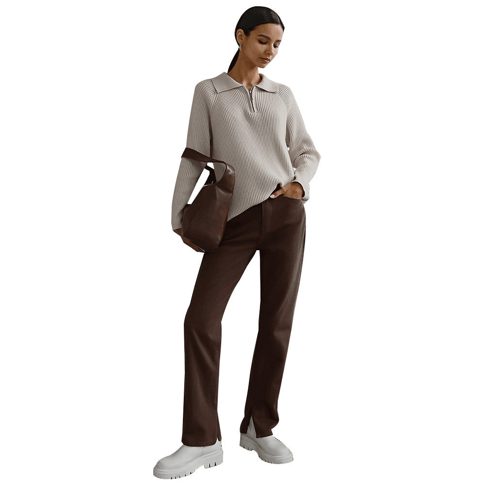 Women's Everyday Sweater, Soft-Touch Design | Flattering Relaxed Drape, Timeless Layer | 4 Colorways | S–L