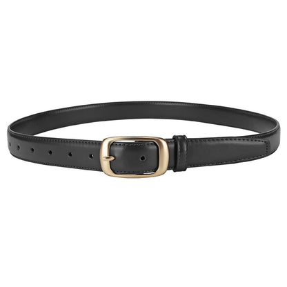 Francois™ | Black Leather Belt – Casual Jeans Style