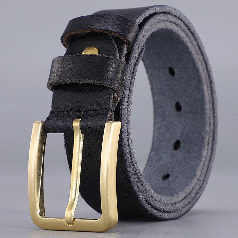 Sonny™ | Vintage Cowhide Leather Belt – Casual Jeans Style