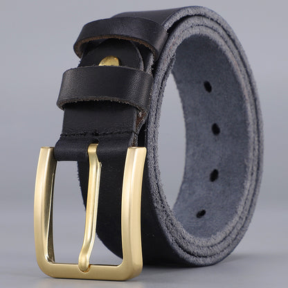 Sonny™ | Vintage Cowhide Leather Belt – Casual Jeans Style