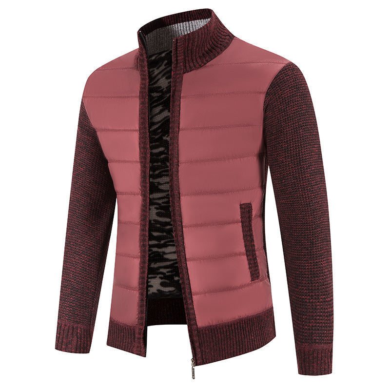 Bruno | Herren Bomberjacke mit Steppfront und Strickärmeln — Modern Bomber in 5 Farben M–3XL | Westmere