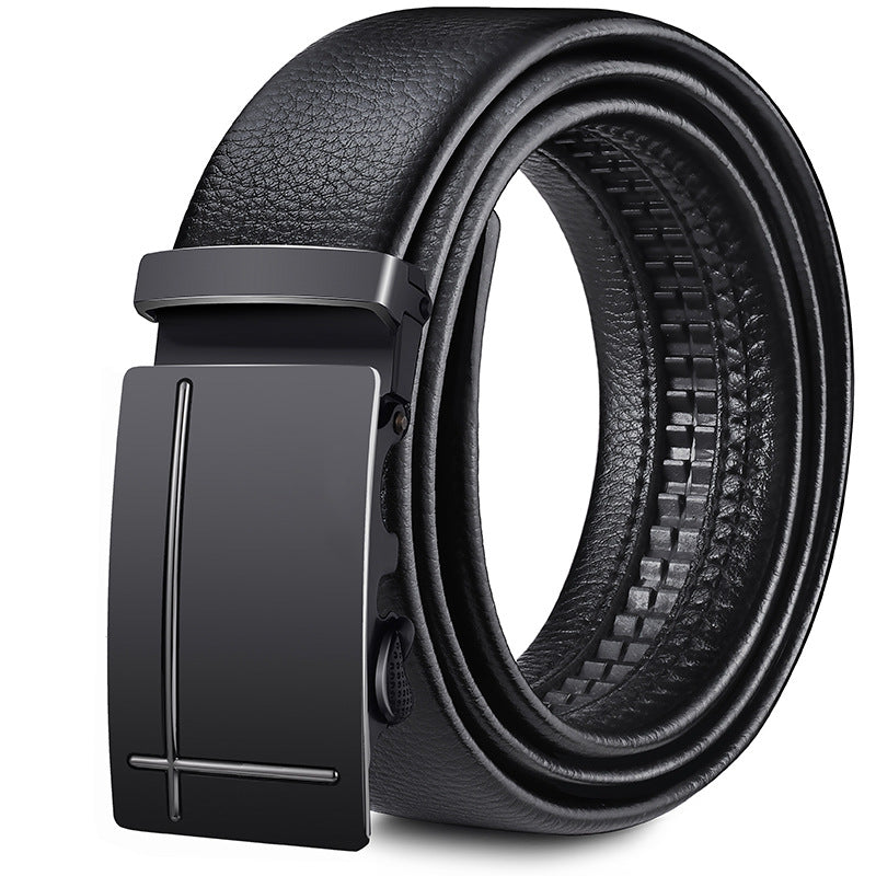 Perry™ | Men’s Soft Leather Belt – Automatic Buckle Casual Style