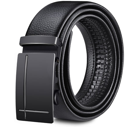 Perry™ | Men’s Soft Leather Belt – Automatic Buckle Casual Style