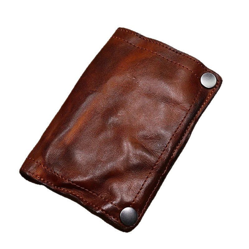 Tyson™ | Vintage Vegetable-Tanned Leather Wallet – Zipper Multi-Card