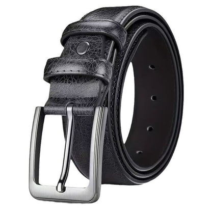 Khalil™ | Leather Belt – Classic Pin Buckle Business Style