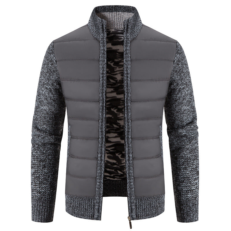 Bruno | Herren Bomberjacke mit Steppfront und Strickärmeln — Modern Bomber in 5 Farben M–3XL | Westmere