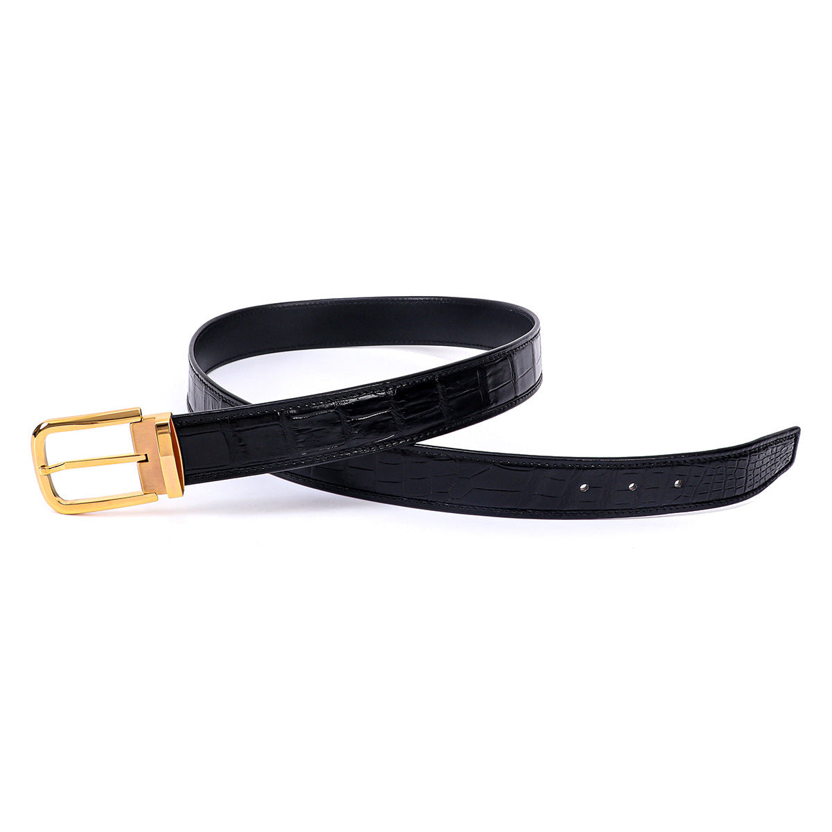 Fabien™ | Crocodile Leather Belt – 3.5CM Stainless Steel Pin Buckle