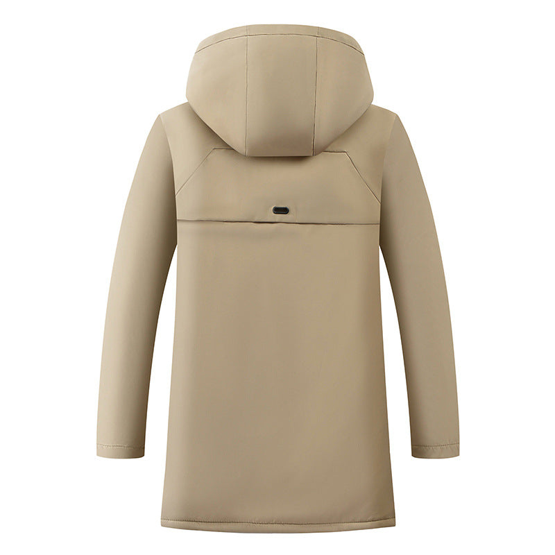 Rüdiger | Herren Parka mit Kordelzugkapuze — Verdeckter Reißverschluss in 4 Farben M–3XL | Westmere