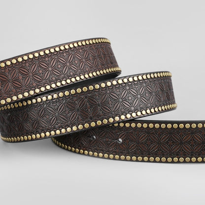 Tyrese™ | Men’s Slim Genuine Leather Belt – Suit & Jeans Style