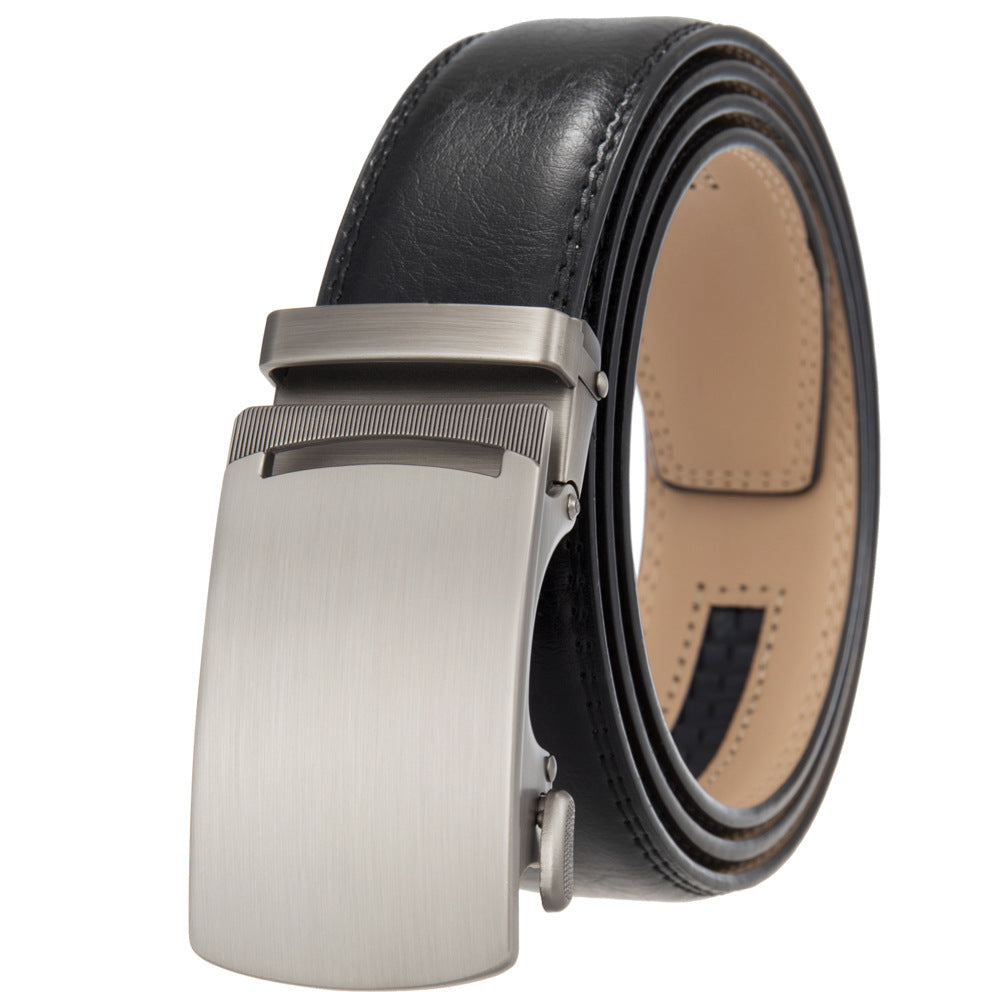 Ulrich™ | Men’s Automatic Buckle Leather Belt – 1.5 Inch Business Style