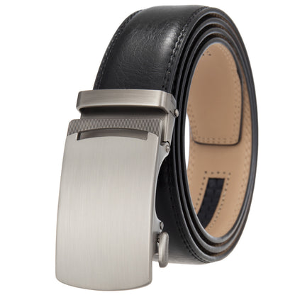 Ulrich™ | Men’s Automatic Buckle Leather Belt – 1.5 Inch Business Style