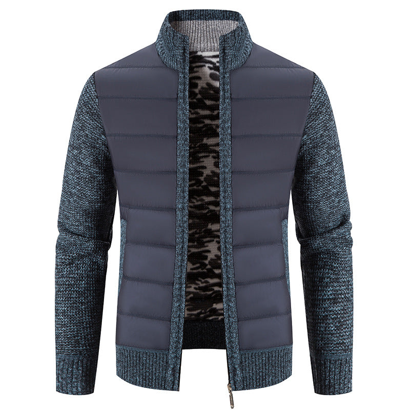 Bruno | Herren Bomberjacke mit Steppfront und Strickärmeln — Modern Bomber in 5 Farben M–3XL | Westmere