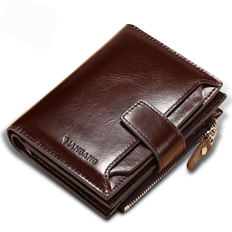 John™ | Cowhide Leather Multi-Function Card Holder Wallet