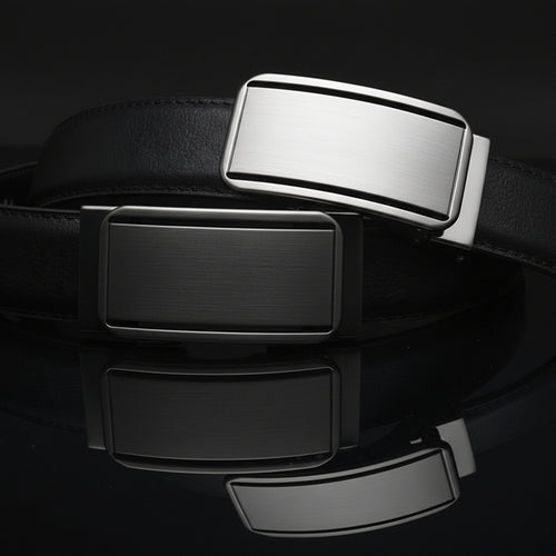 Ritchie™ | Men’s Cowhide Leather Belt – Automatic Buckle Business Casual