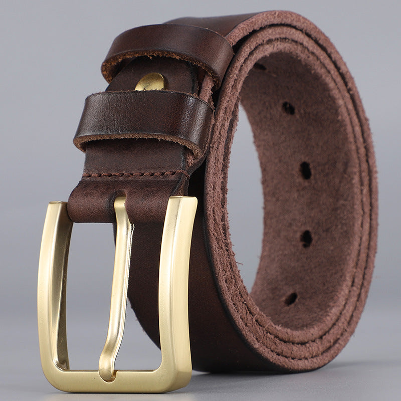 Sonny™ | Vintage Cowhide Leather Belt – Casual Jeans Style