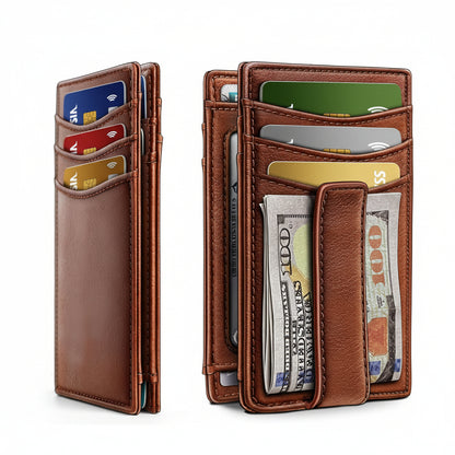Nash™ | Minimalist Magnetic Wallet for Men – Card Holder & Money Clip