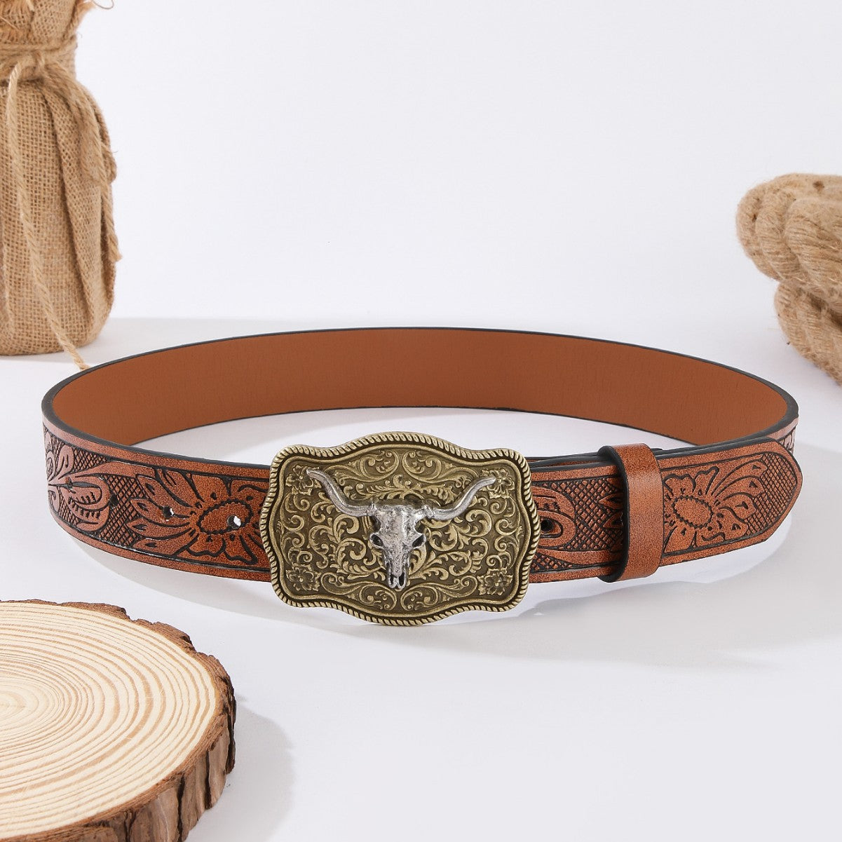 Granger™ | Unisex Punk Leather Belt – Rhinestone & Stud Detail