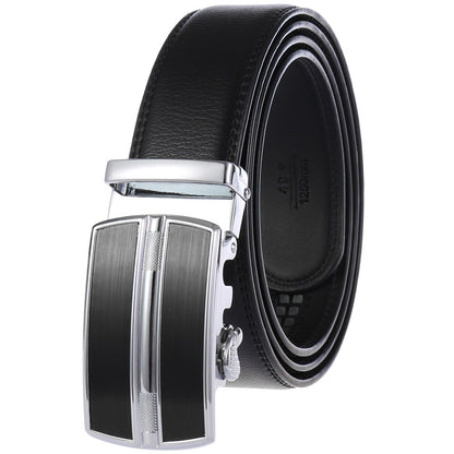 Terrence™ | Men’s Cowhide Leather Belt – Automatic Buckle Business Style