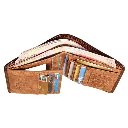 Hugo™ | Natural Tanned RFID Leather Wallet