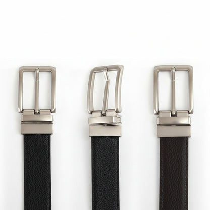 Arvid™ | Men’s Reversible Genuine Leather Belt with Rotating Pin Buckle