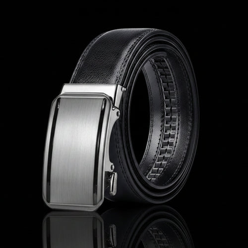 Mikkel™ | Men’s Cowhide Leather Belt – Automatic Buckle Business Casual