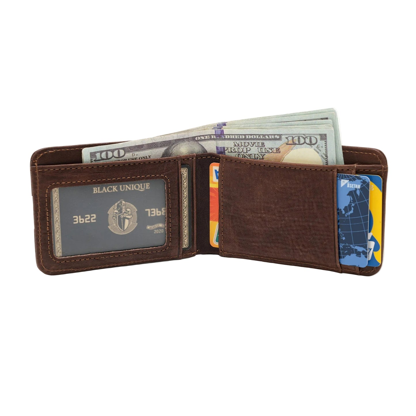 Leon™ | Compact Leather Wallet With ID Window