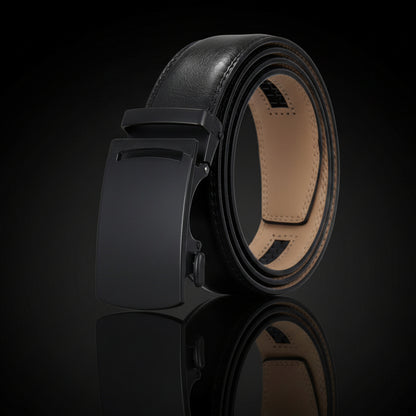 Ulrich™ | Men’s Automatic Buckle Leather Belt – 1.5 Inch Business Style