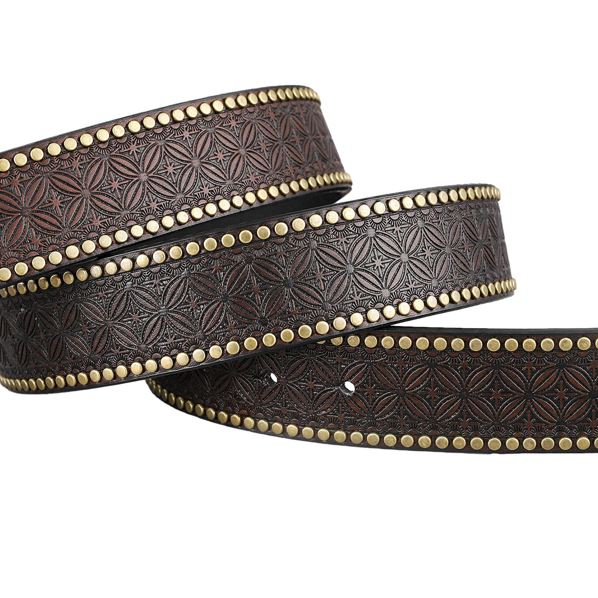 Larkin™ | Unisex Western Cowboy Belt – Bull Head Buckle