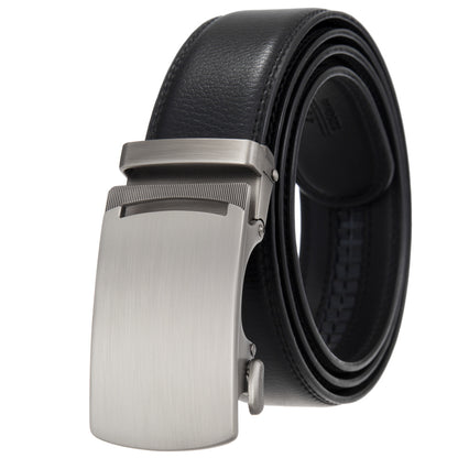 Ulrich™ | Men’s Automatic Buckle Leather Belt – 1.5 Inch Business Style