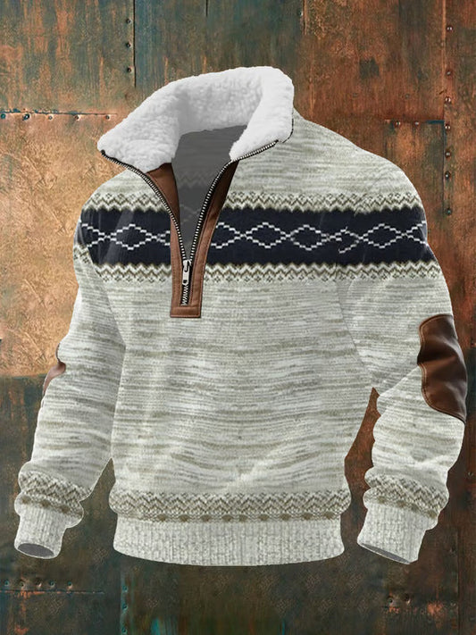 Gustav – Quality Zip Up with Shearling Lined Collar