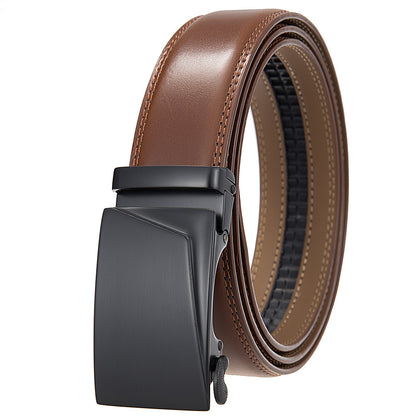 Oswald™ | Men’s Cowhide Leather Belt – Automatic Buckle
