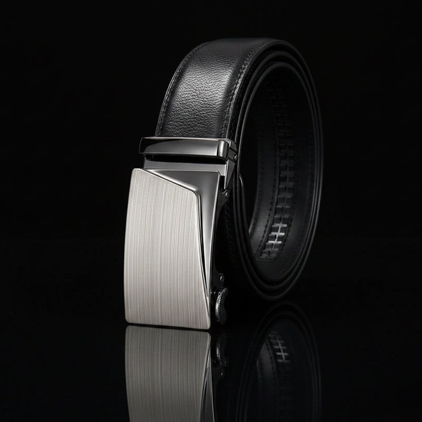 Oswald™ | Men’s Cowhide Leather Belt – Automatic Buckle