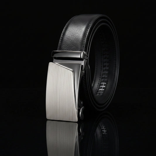 Oswald™ | Men’s Cowhide Leather Belt – Automatic Buckle