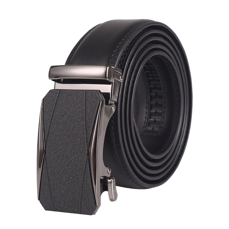 Rupert™ | Men’s Two-Layer Cowhide Leather Belt – Automatic Buckle