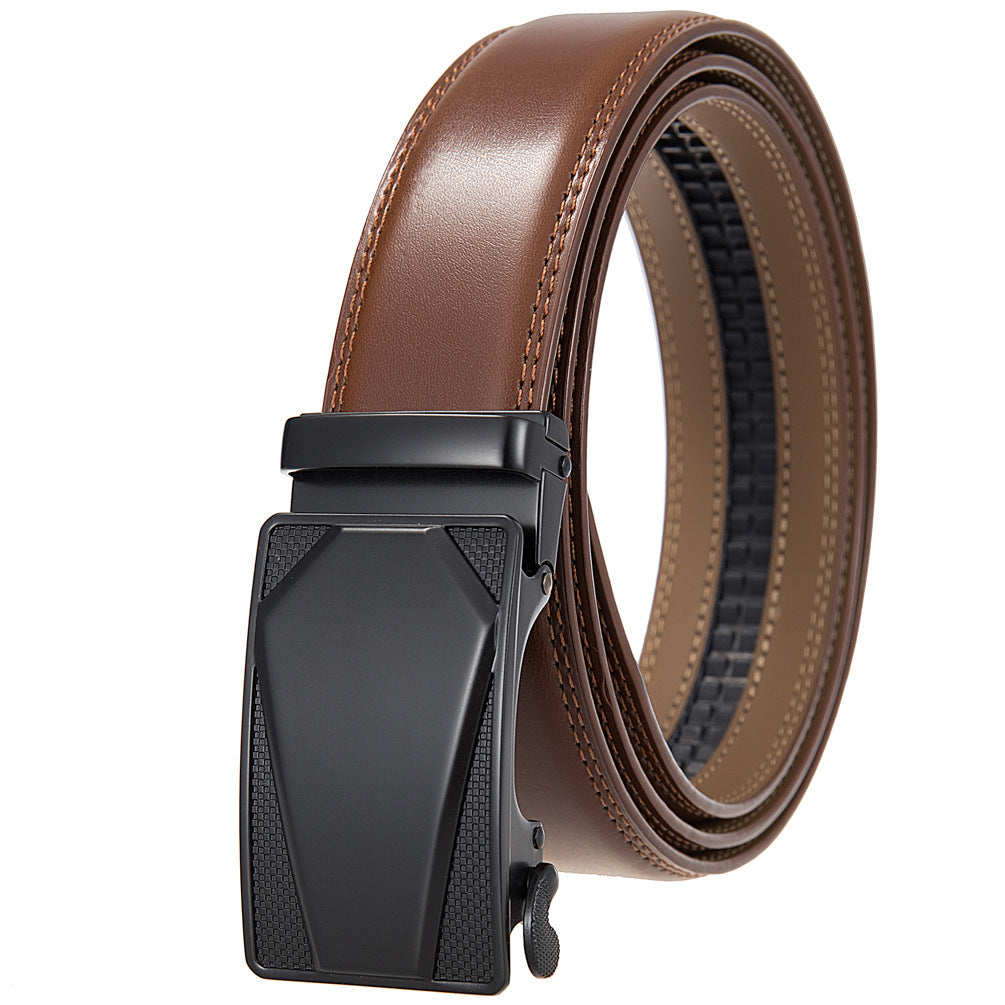 Lander™ | Men’s Leather Belt – Automatic Buckle Classic Style