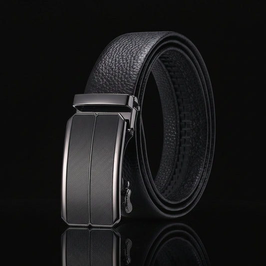 Nigel™  | Men’s Genuine Cowhide Leather Belt – Automatic Buckle