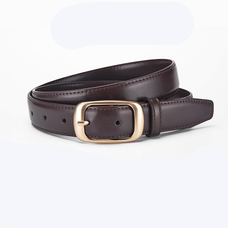 Francois™ | Black Leather Belt – Casual Jeans Style