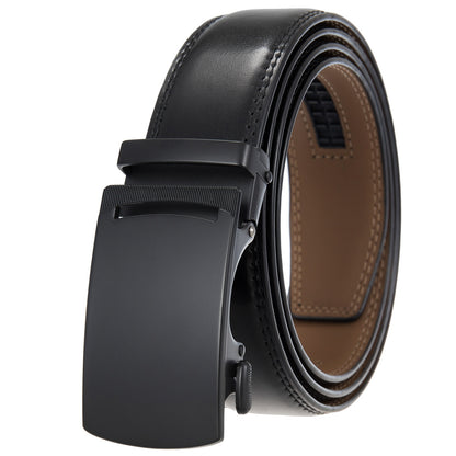 Ulrich™ | Men’s Automatic Buckle Leather Belt – 1.5 Inch Business Style