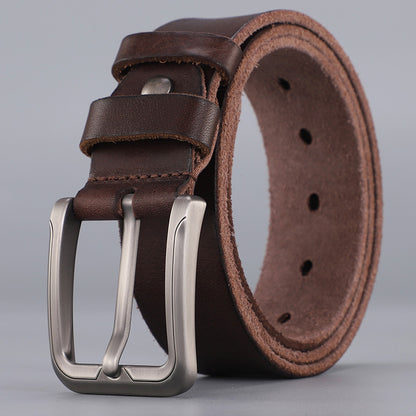 Sonny™ | Vintage Cowhide Leather Belt – Casual Jeans Style