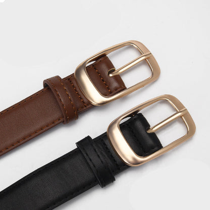 Francois™ | Black Leather Belt – Casual Jeans Style