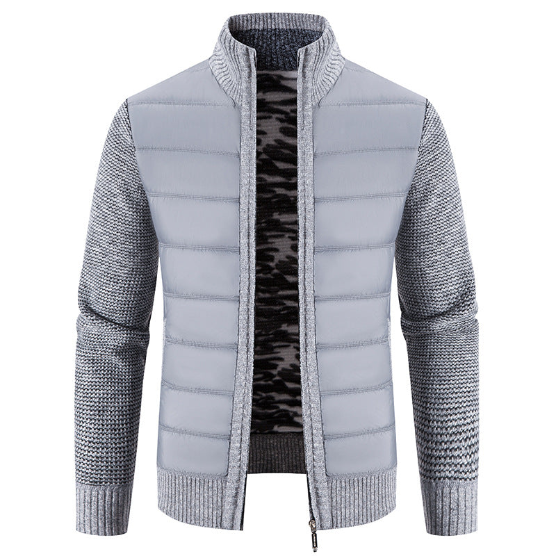 Bruno | Herren Bomberjacke mit Steppfront und Strickärmeln — Modern Bomber in 5 Farben M–3XL | Westmere