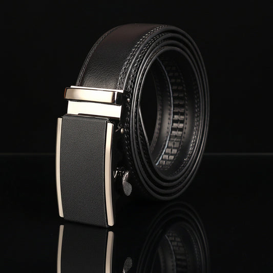 Rupert™ | Men’s Two-Layer Cowhide Leather Belt – Automatic Buckle