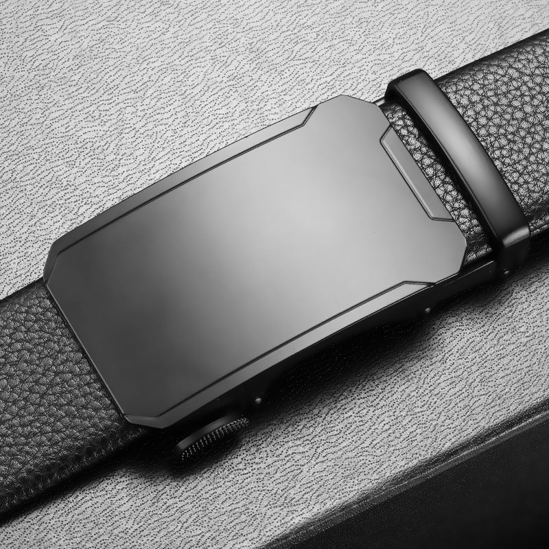 Meyer™ | Men’s Automatic Buckle Belt – Simple Business Style