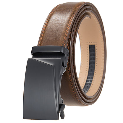 Oswald™ | Men’s Cowhide Leather Belt – Automatic Buckle