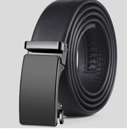 Rashad™ | Men’s Genuine Leather Dress Belt – Automatic Buckle