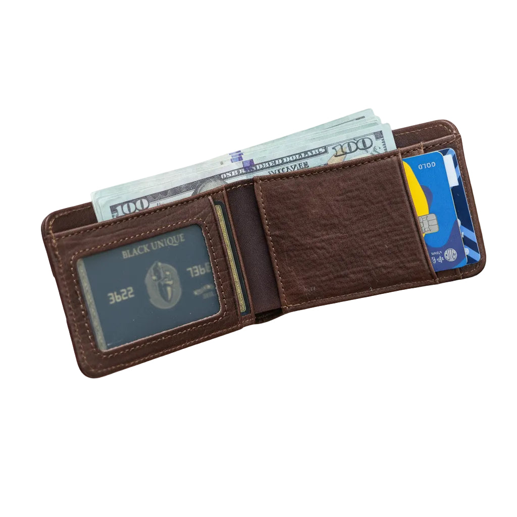 Leon™ | Compact Leather Wallet With ID Window