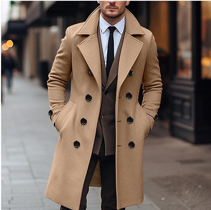 Waldemar | Herren Taillierter Zweireiher-Mantel — Slim Wintermantel in 4 Farben S–3XL | Westmere