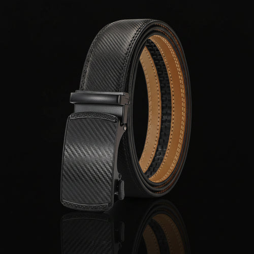 Dani™ | Men’s Two-Layer Leather Belt – Automatic Buckle Zinc Alloy