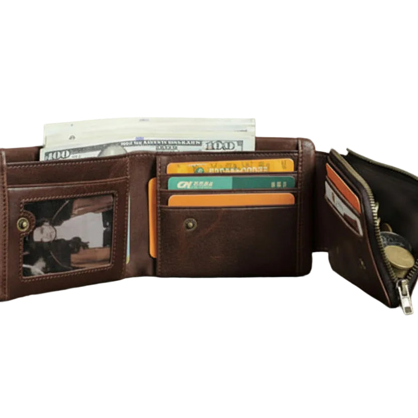 Maxwell™ | RFID Genuine Cowhide Leather Wallet