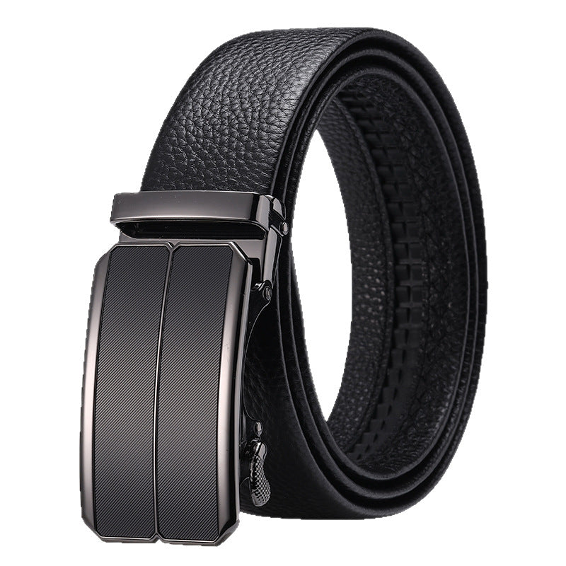 Nigel™  | Men’s Genuine Cowhide Leather Belt – Automatic Buckle